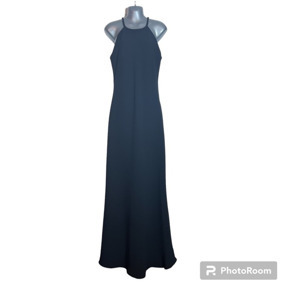 CALVIN KLEIN Crepe Halter Gown, NWT, Size 14 - Picture 3 of 9